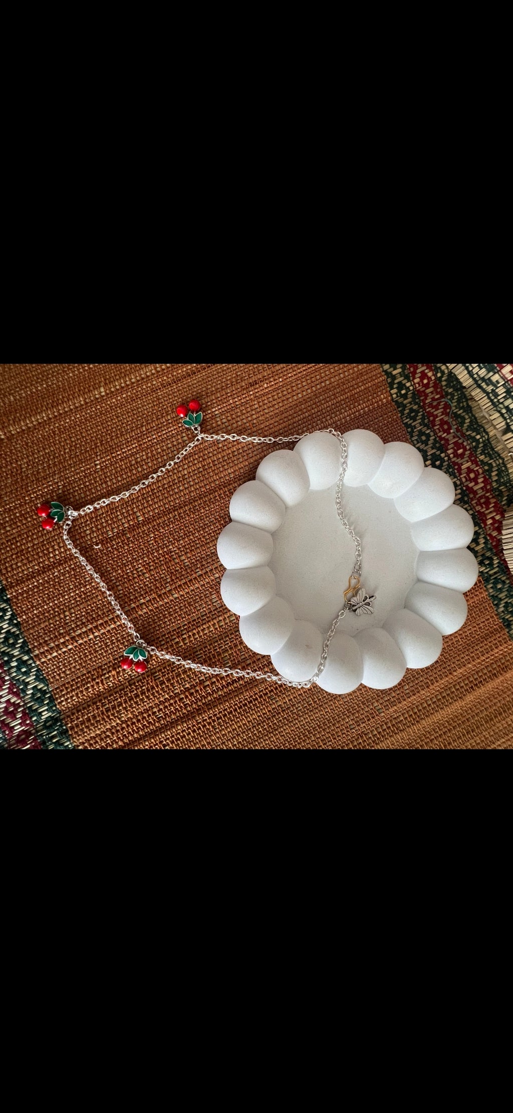 Sweet Cherry Silver Chain