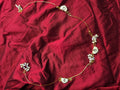 Handcrafted White Enamel Lotus Invisible Chain Necklace – Lavender Edition