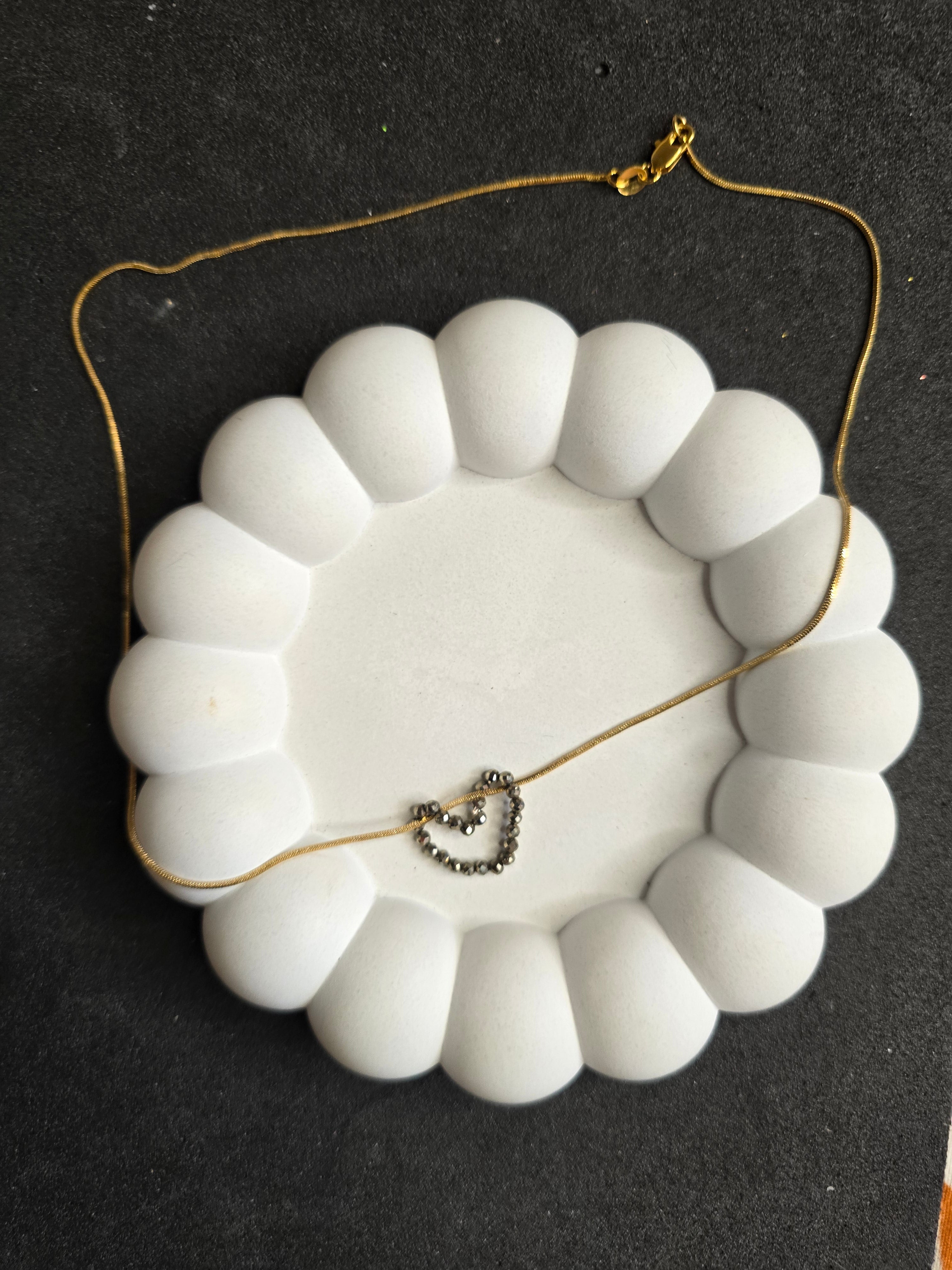 The Pyrite Heart Necklace