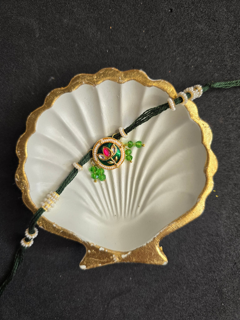 Meenakari Lotus Rakhi