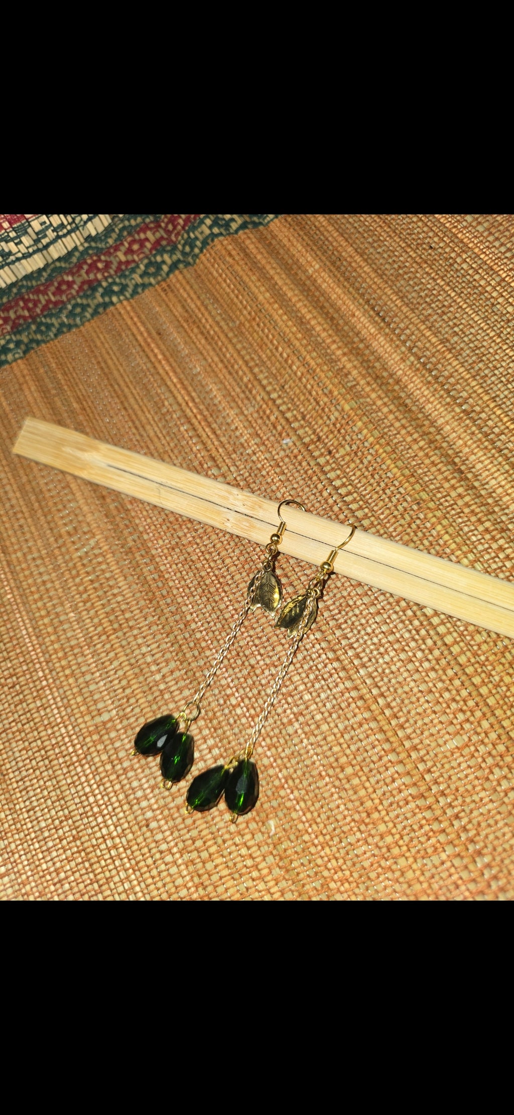 Green Crystal Dangler