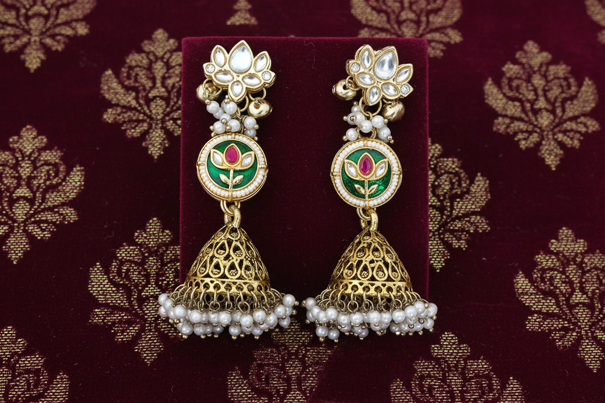 Maharani Kundan Jhumka