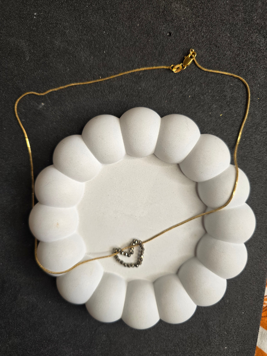 The Pyrite Heart Necklace