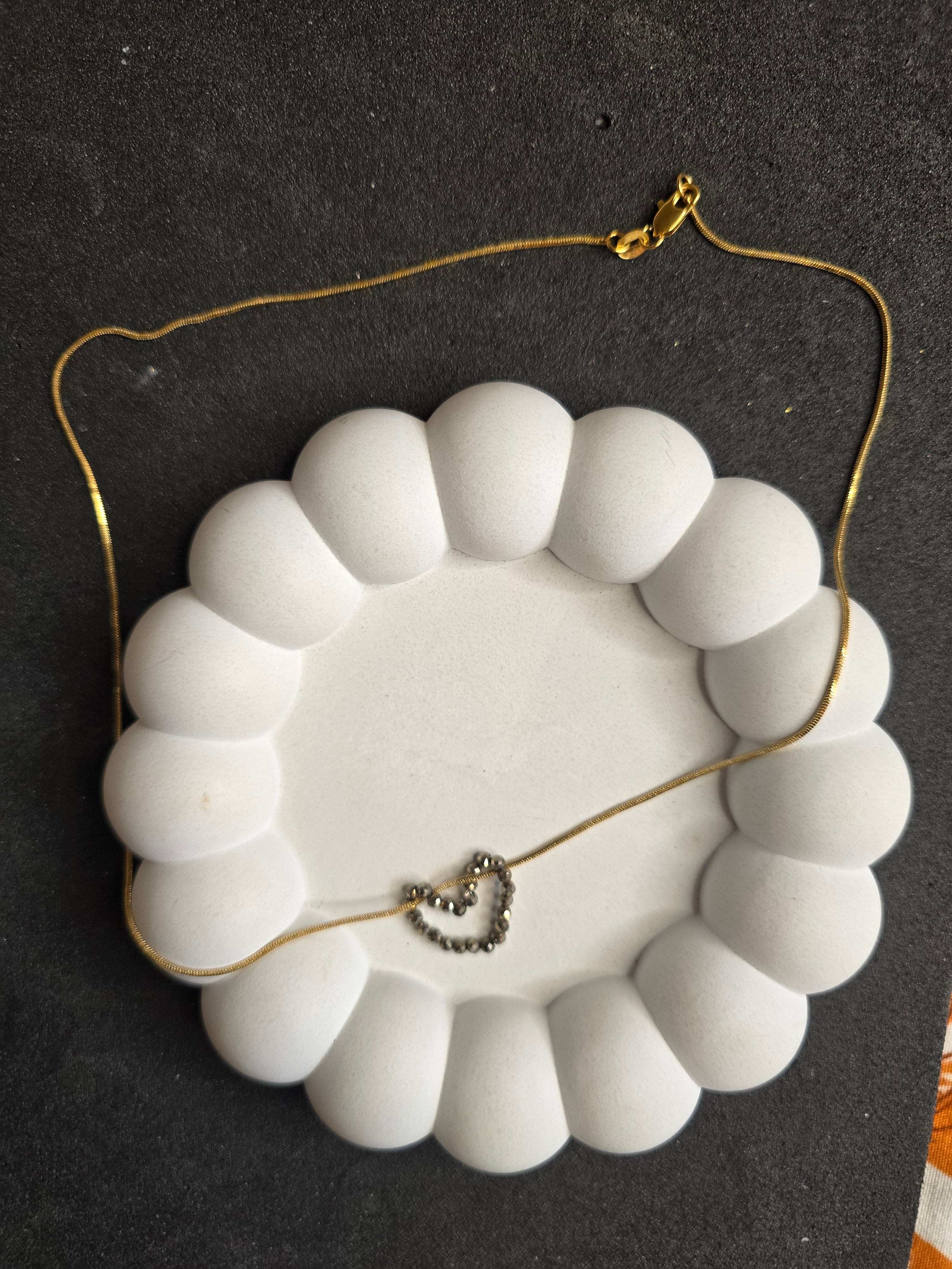 The Pyrite Heart Necklace