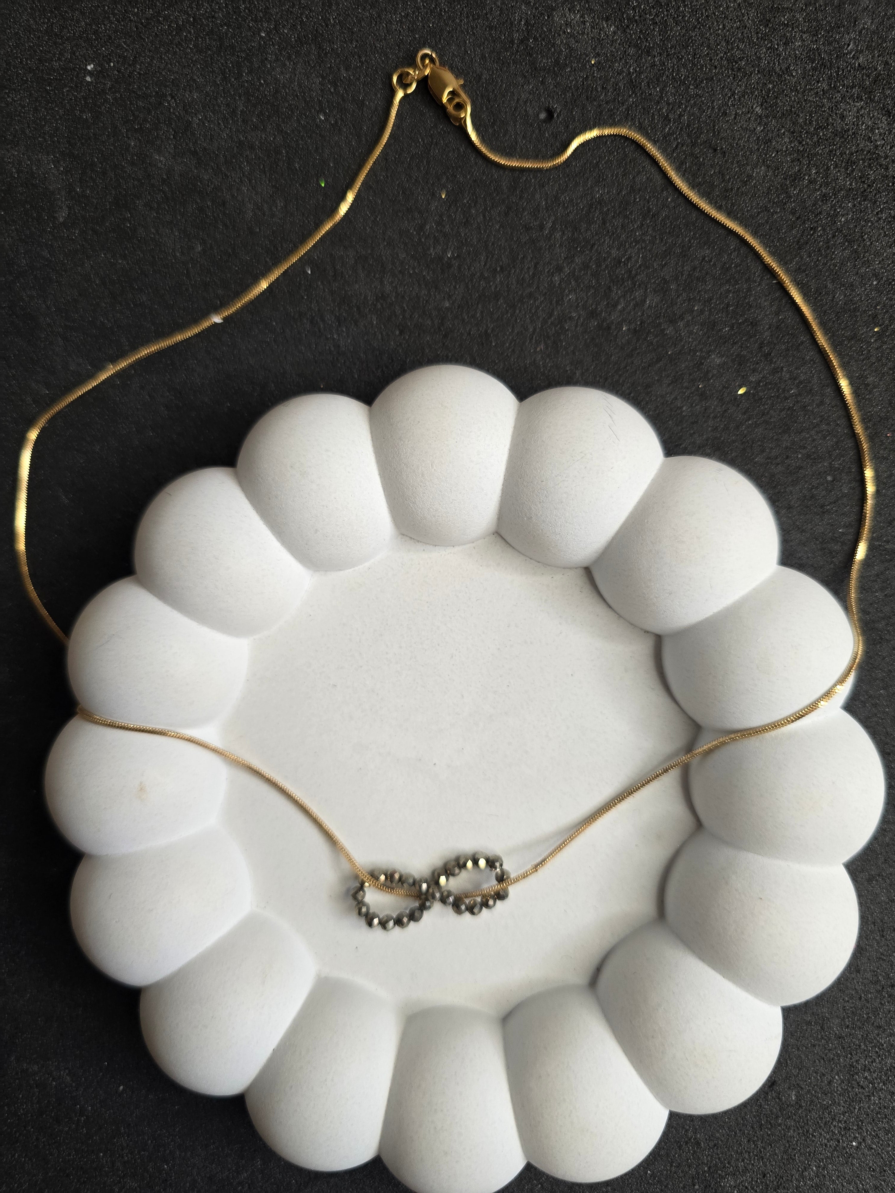 The Pyrite Infinite Necklace